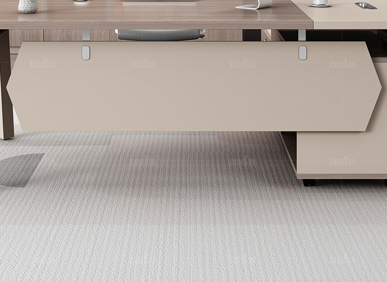 Office Desk Boss Desk and Chair Set Manager Supervisor Light Luxury High-End Office Desk and Chair Set Executive Office Desk