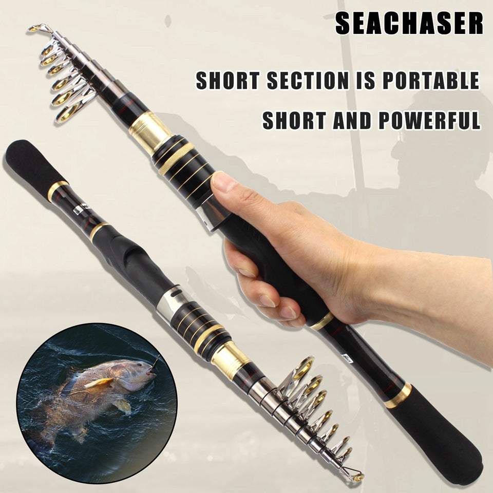 Ultra-short Portable European Carp Fishing Set Fishing Gear Combination European and American Popular Fishing Rod Can Be Used FBA