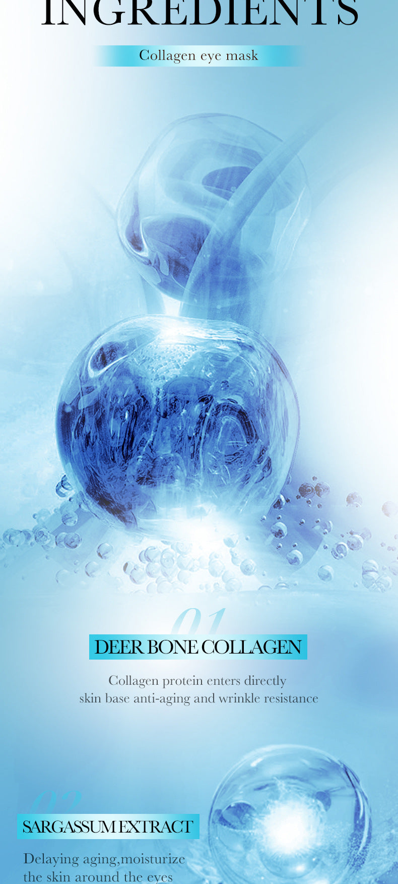 Eye Mask7.9g FAYANKOU24K Golden Aloe Vera Hydrating Nourishing Eye Mask Cross-Border Wholesale