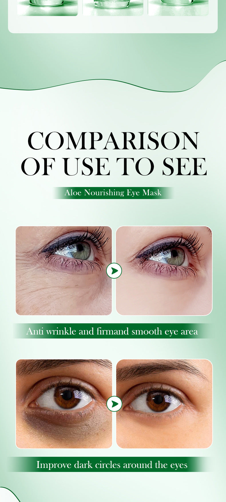 Eye Mask7.9g FAYANKOU24K Golden Aloe Vera Hydrating Nourishing Eye Mask Cross-Border Wholesale