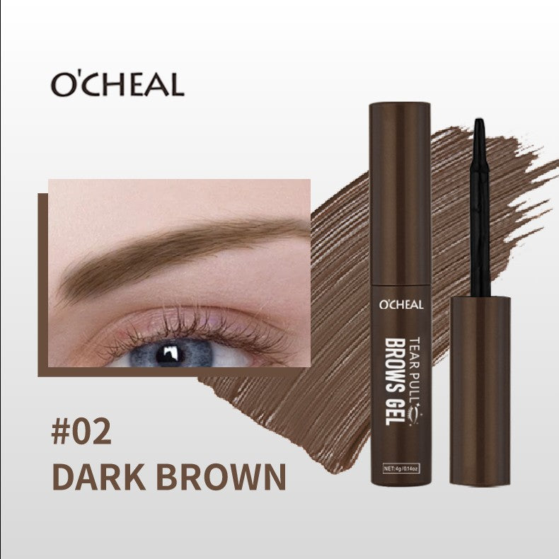 Ouqianya Peel-off Eyebrow Dye Cream Waterproof Sweatproof Long-lasting 3D One-line Eyebrow Packaging