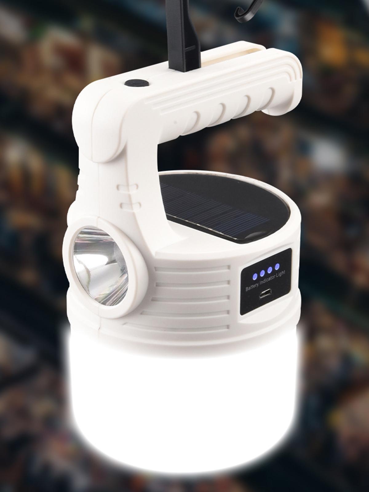 New Solar Light Rechargeable Tent Light Outdoor Camping Light LED Portable Camping Lantern USB Rechargeable Emergency Light