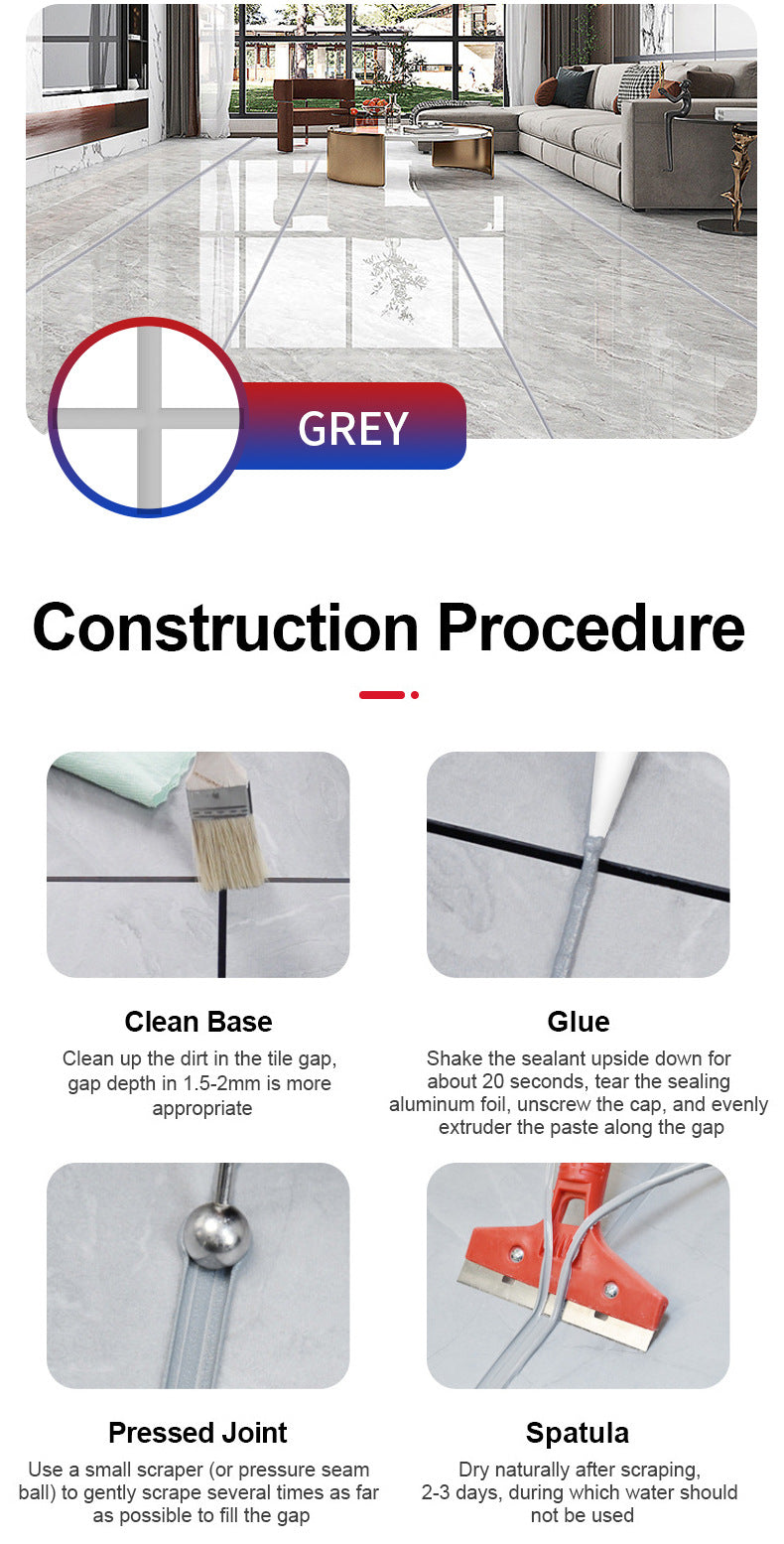 Round Bottle Grout Sealant baolisi Bathroom Kitchen Living Room Tile Floor Tile Grout Sealant Manufacturer Waterproof