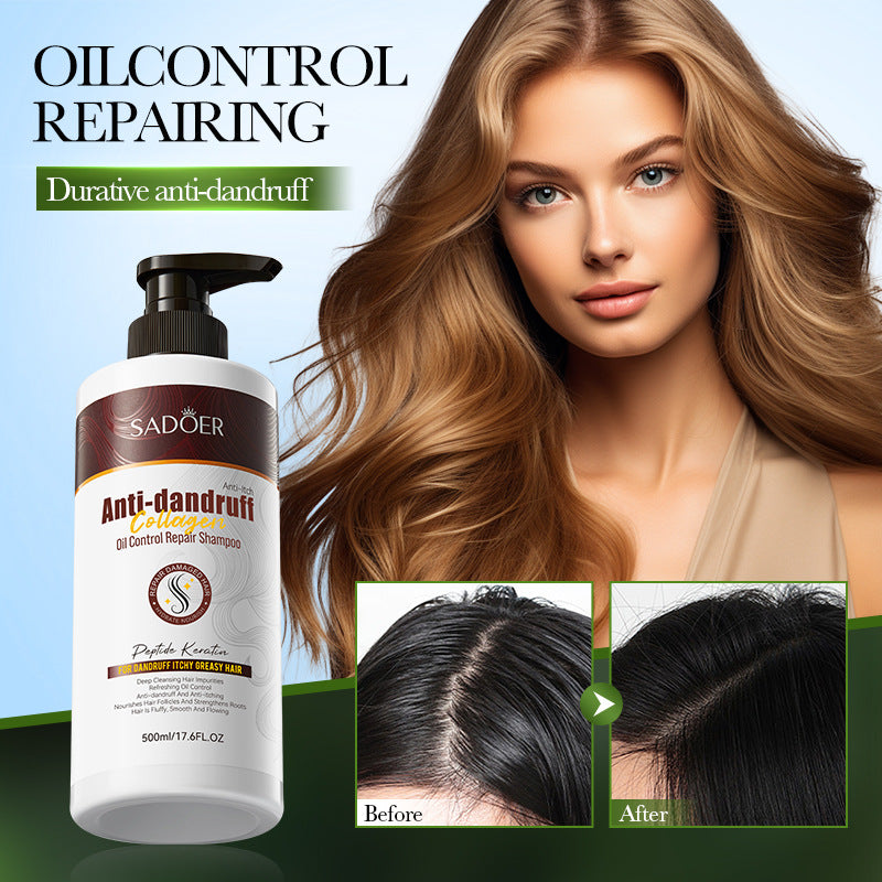 Collagen Anti-Dandruff Oil Control Shampoo SADOER Repair and Clean Shampoo Wholesale