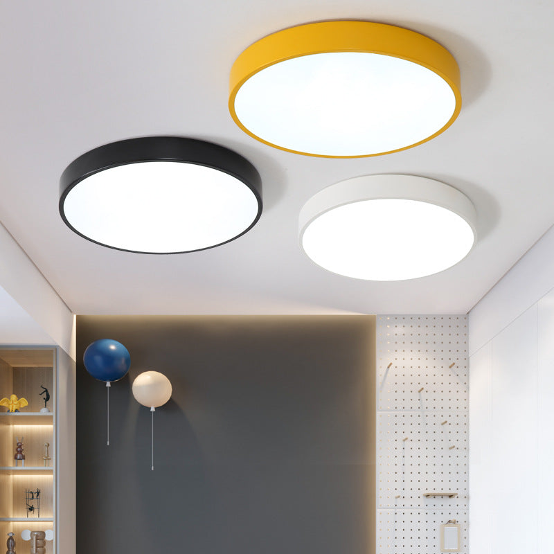 led Ceiling Light Round Bedroom Room Light Nordic Macaron Home Dining Room Study Hallway Balcony Lighting
