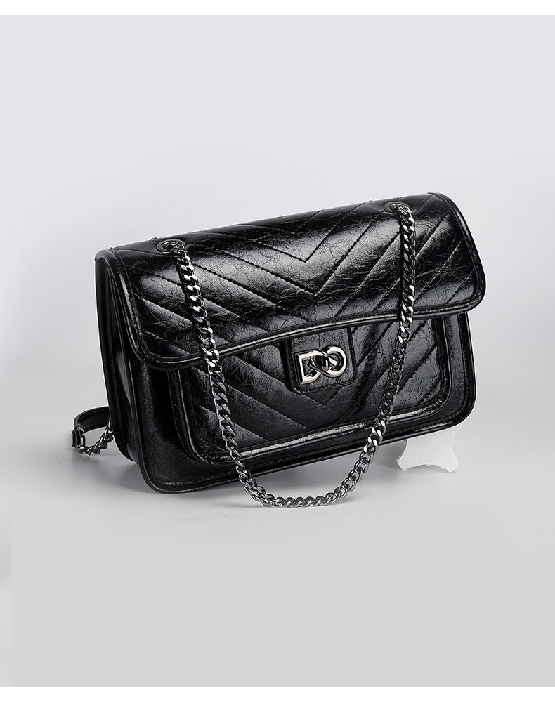 Chanel Style Quilted Chain Small Square Bag New Women's Single Shoulder Crossbody Bag Light Luxury Crossbody Bag Trendy Bohemian Bag