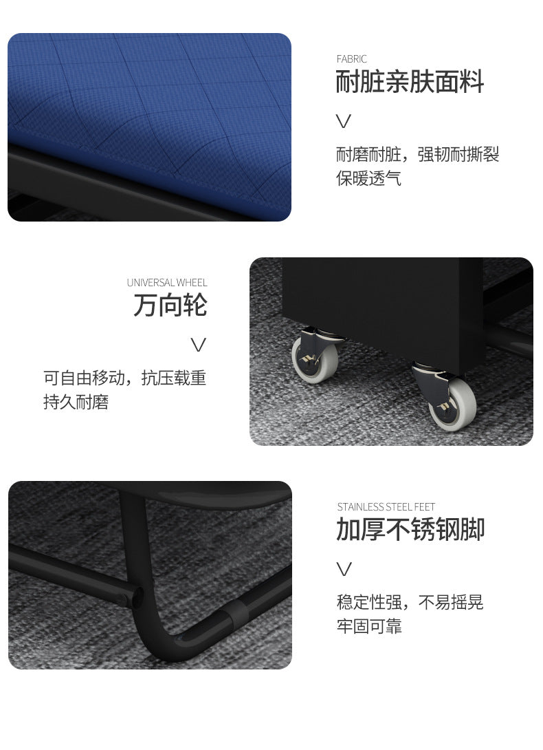 Office Desk Simple Modern Staff Desk with Rest Bed Employee Desk Furniture Partition Screen Cubicle