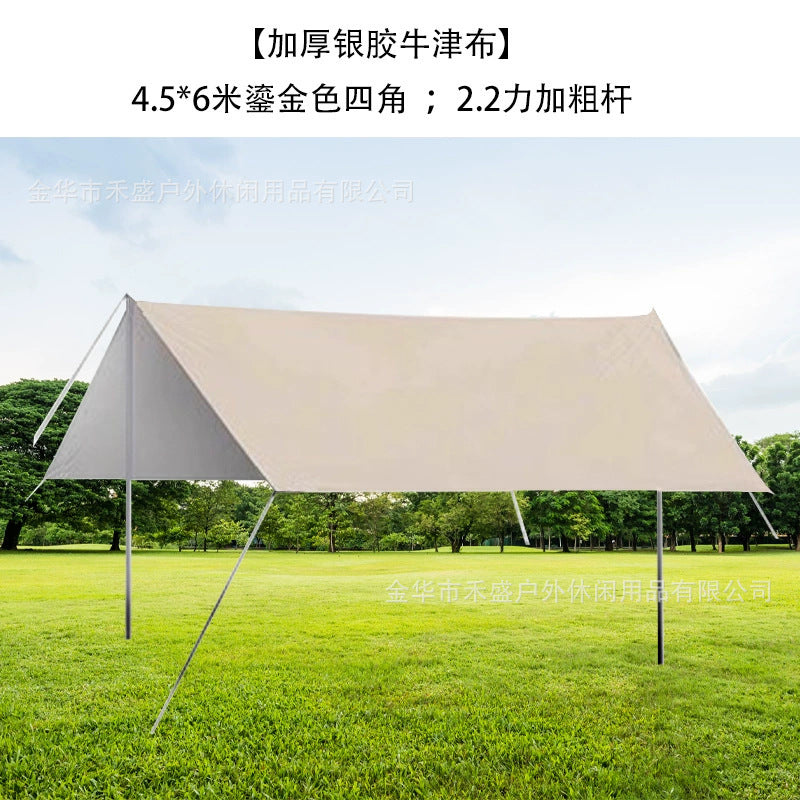 Camping Tarp Wholesale In Stock Camping Tent Outdoor Sunshade Portable Sun Protection Rainproof Tarp Tent