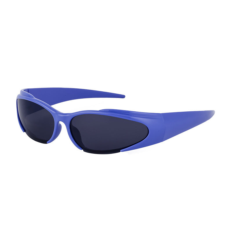 European and American Sports Windproof Cycling Sunglasses for Men and Women Sun Protection Personality Y2K Millennium Sunglasses Glasses Glasses