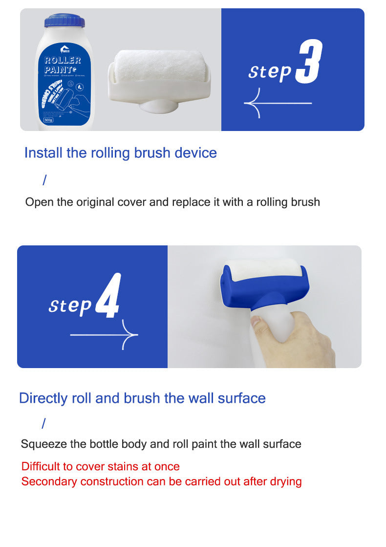 Large Roller Paint for Walls Manufacturer Water-based Odorless Graffiti Stain Covering Latex Paint White Wall Repair Paint