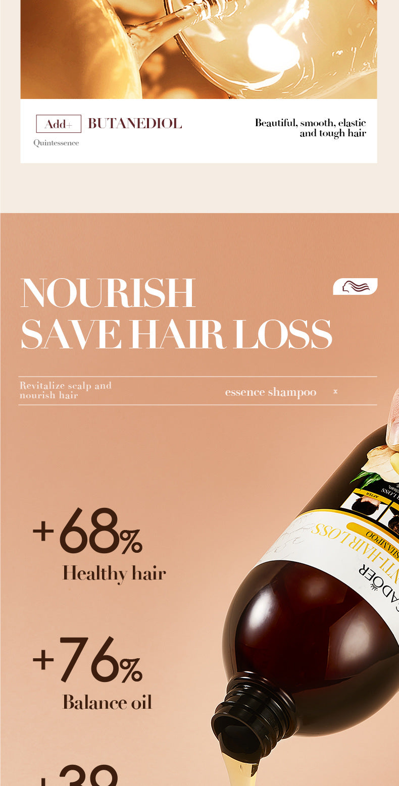 Full English Ginger Anti-Hair Loss Shampoo500ml SADOER Plant Shampoo  Wholesale