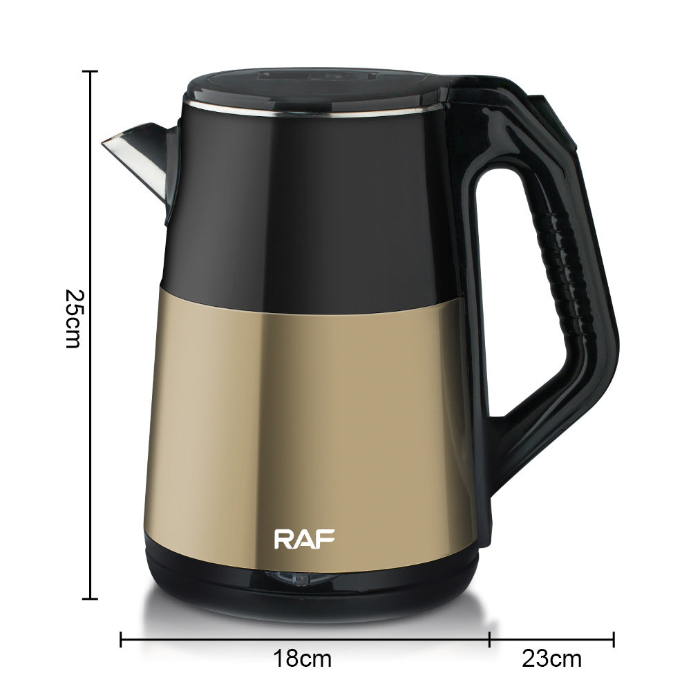 RAF European Standard Stainless Steel2.5L Electric Kettle Automatic Large Capacity Multi-Functional Kettle Overheat Protection