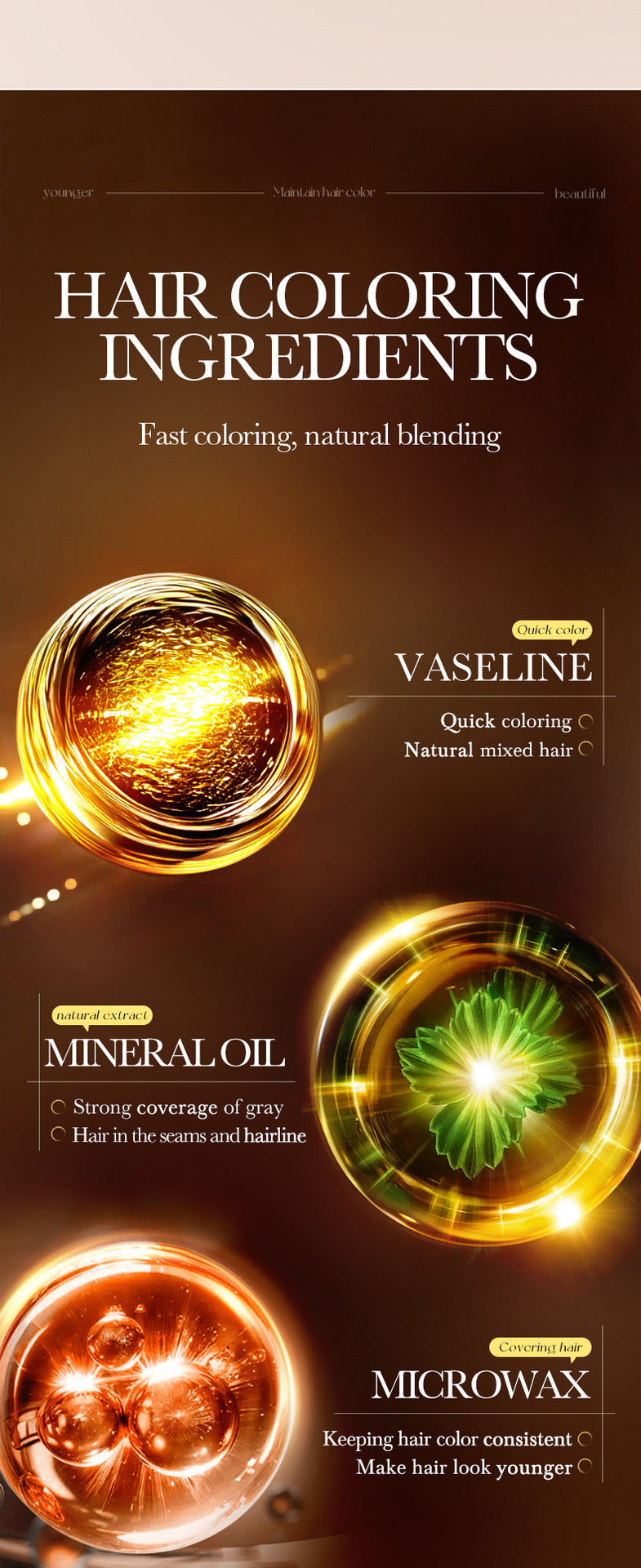 Cross-border Hair Dye Pen3.8g Moisturizing Hair Black Men and Women Conditioner Export Manufacturer Wholesale