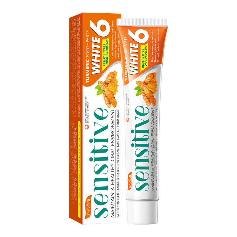 Full English Plant Fruit Probiotic Toothpaste SADOER Oral Whitening Teeth Gum Care Toothpaste  Wholesale