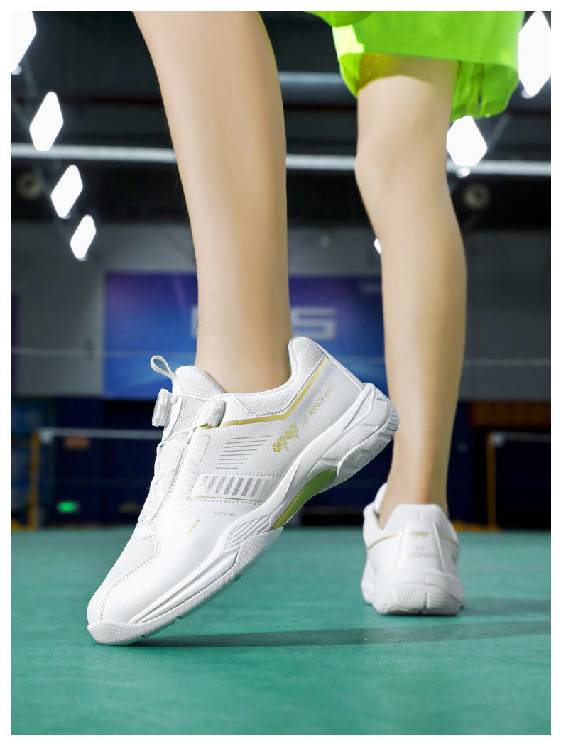 Large Size New Cushioning Anti-Slip Sneakers Breathable Table Tennis Shoes Low-Top Men's Professional Badminton Training Shoes