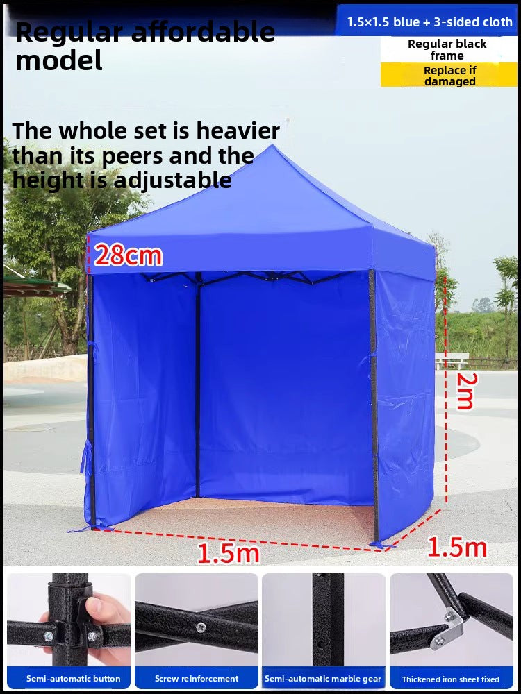 Four-Corner Tent Surround Cloth Outdoor Tent Stall Windproof Warm Rainproof Thickened Four-Corner Umbrella Shelter Surround Wholesale