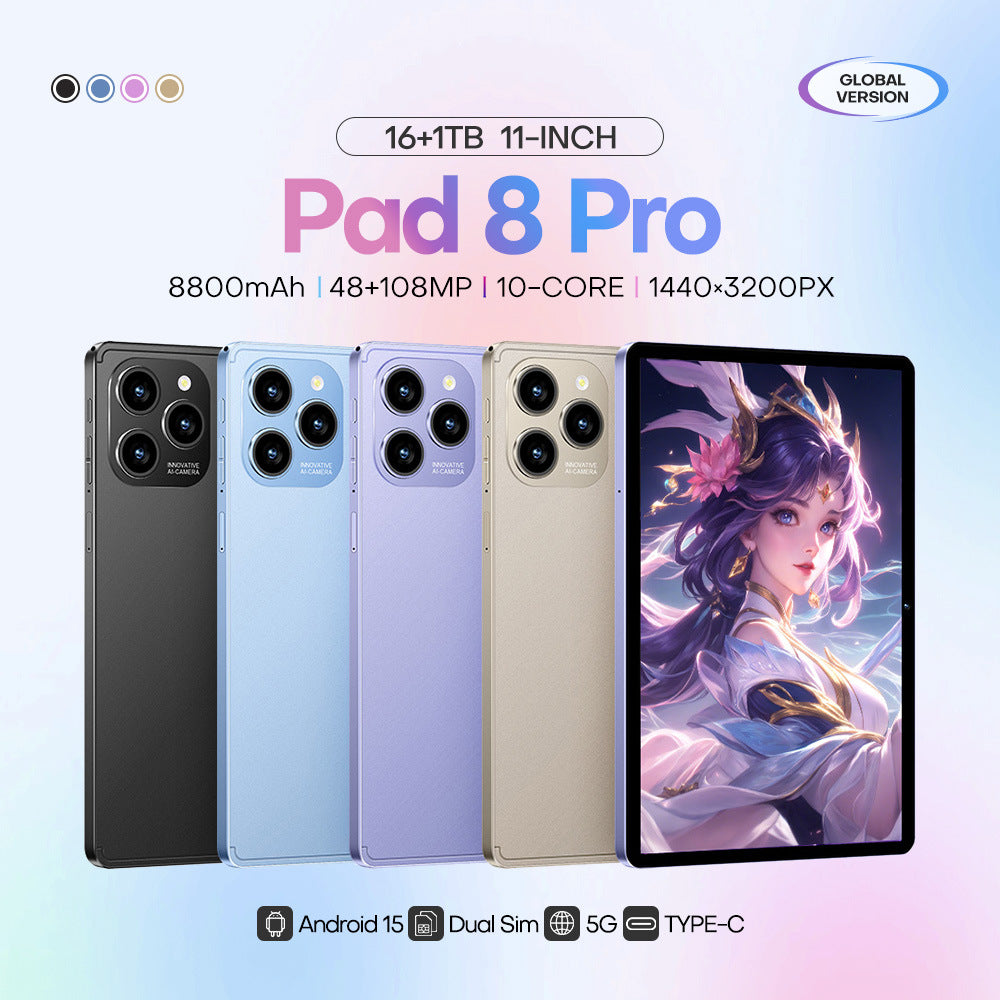 New Arrival Best Selling Android Tablet PC Pad 8 Pro 16+1T Memory in stock direct from source manufacturer
