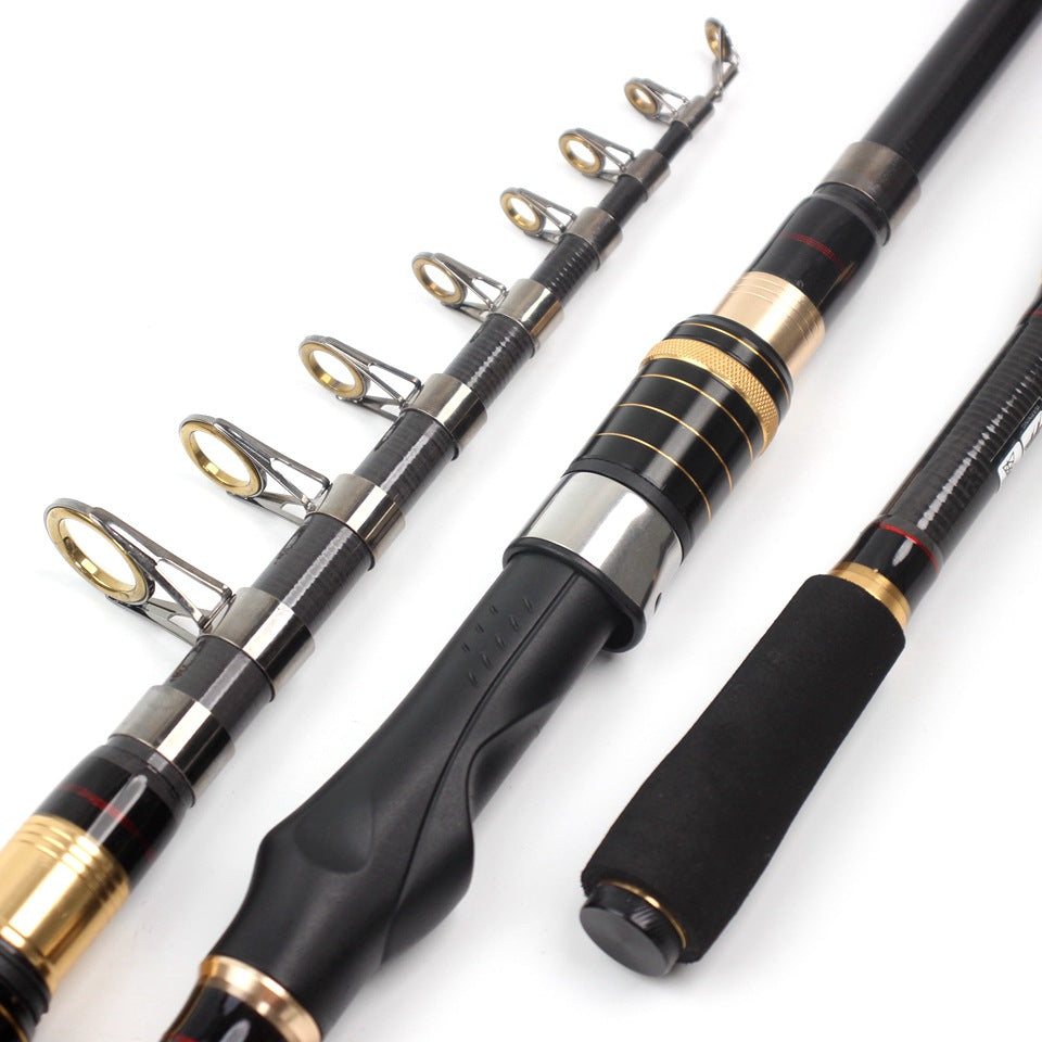 Ultra-short Ultra-hard Small Sea Rod Straight Handle Retractable Fishing Rod Boat Fishing Rock Fishing Long Casting Rod Can Be Put In Pocket
