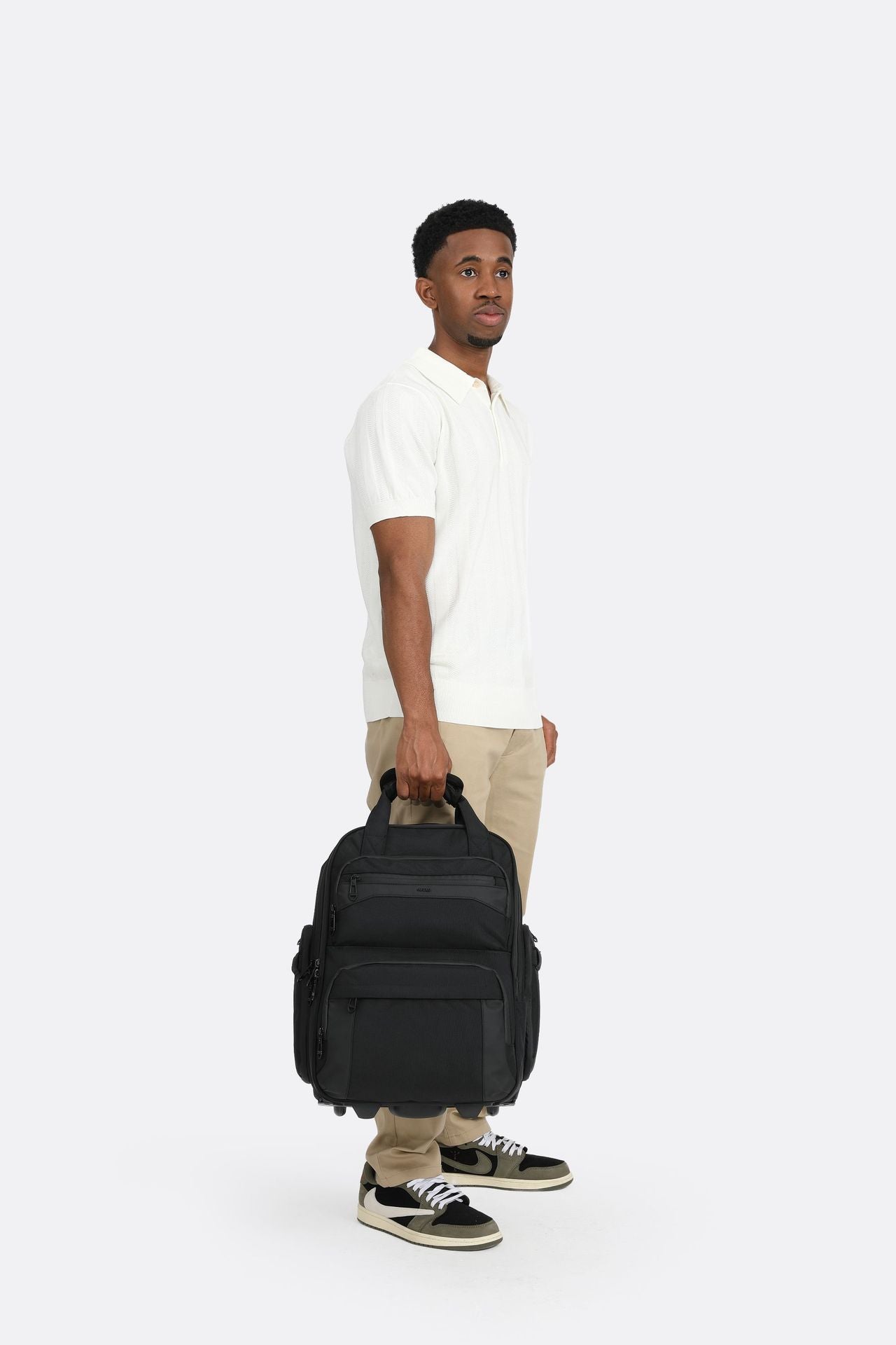Trolley Travel Bag Business Boarding Bag Large Capacity Waterproof Oxford Cloth Multifunctional Handheld Wheeled Travel Bag