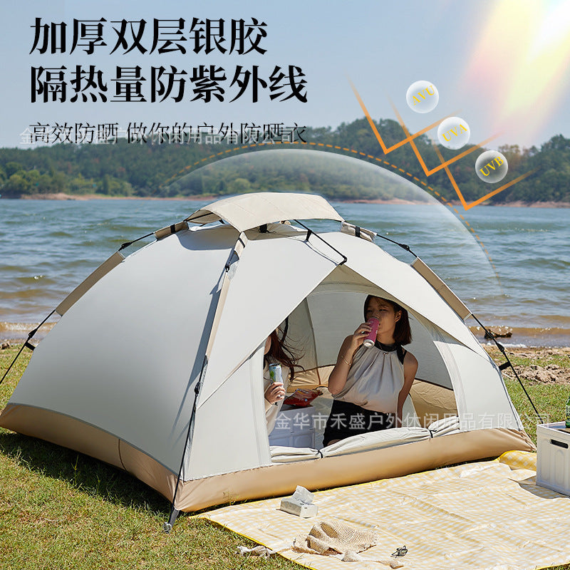 Outdoor Tent Fully Automatic Sunproof Windproof Quick Open Home Folding Waterproof Camping Picnic Tent