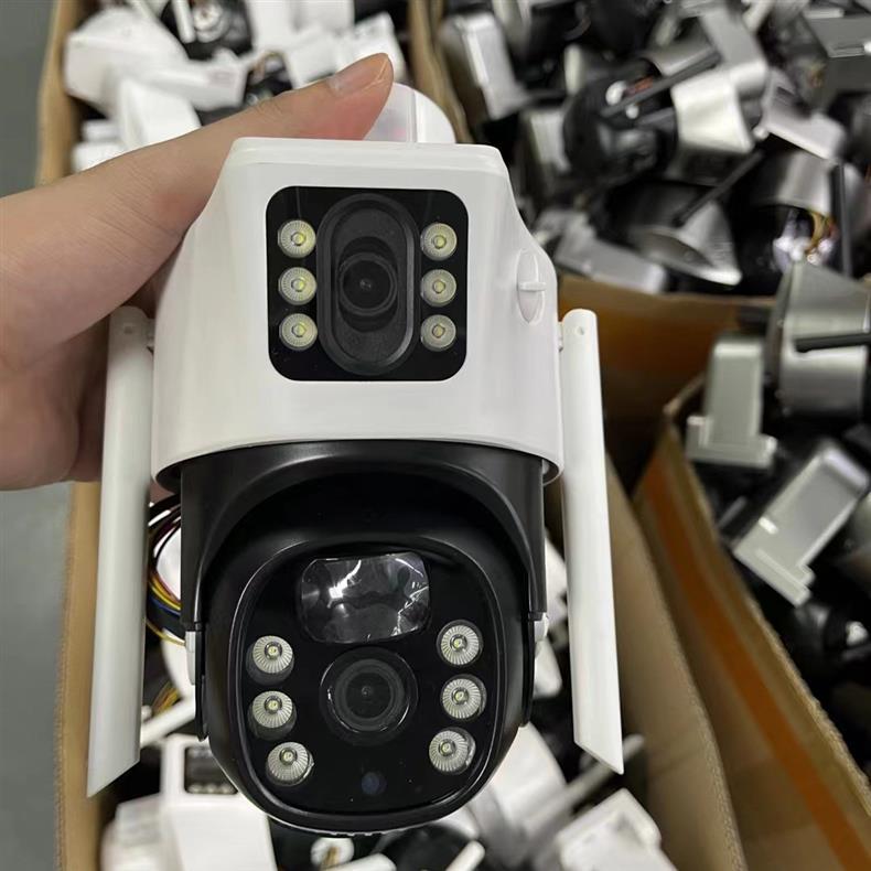 Gunball4g Solar camera HD night vision panoramic home use remote dual lens outdoor surveillance