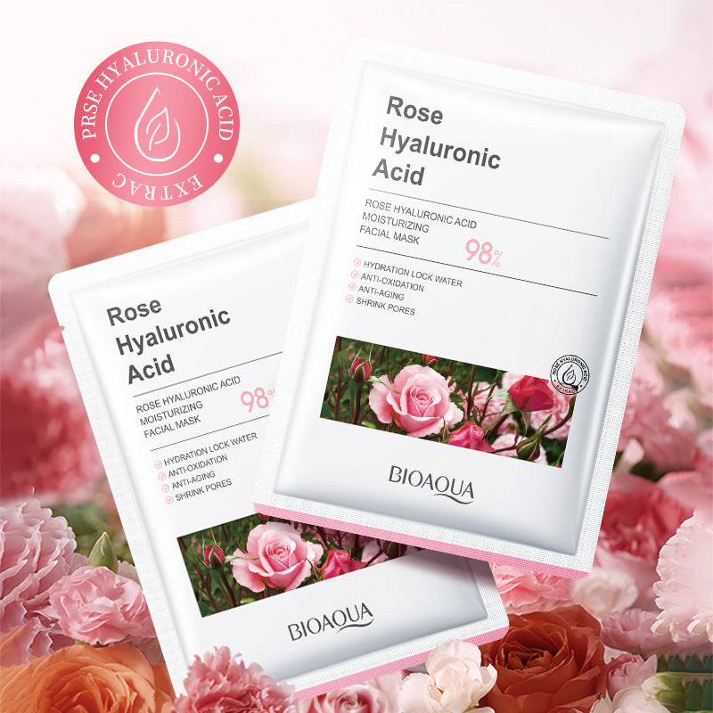 Rose Mask25g BIOAOUA Hyaluronic Acid Moisturizing Hydrating Tablets for Cross-Border Wholesale