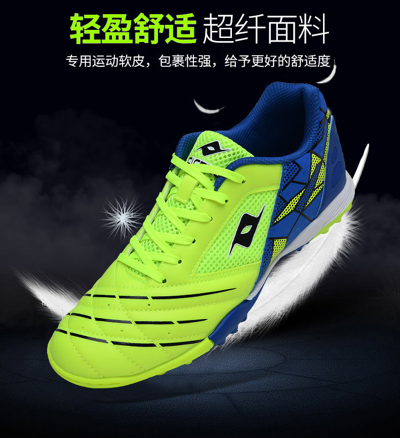 Men's Soccer Shoes TF Velcro Magic Tape Children's Sports Shoes for Primary and Secondary School Students and Teenagers for Sports Competitions and Training