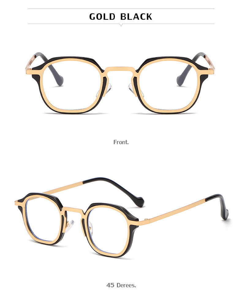 New Fashion Small Frame Sunglasses for Men, European and American Classic Retro Sunglasses, Steampunk Trendy High-End Glasses for Women