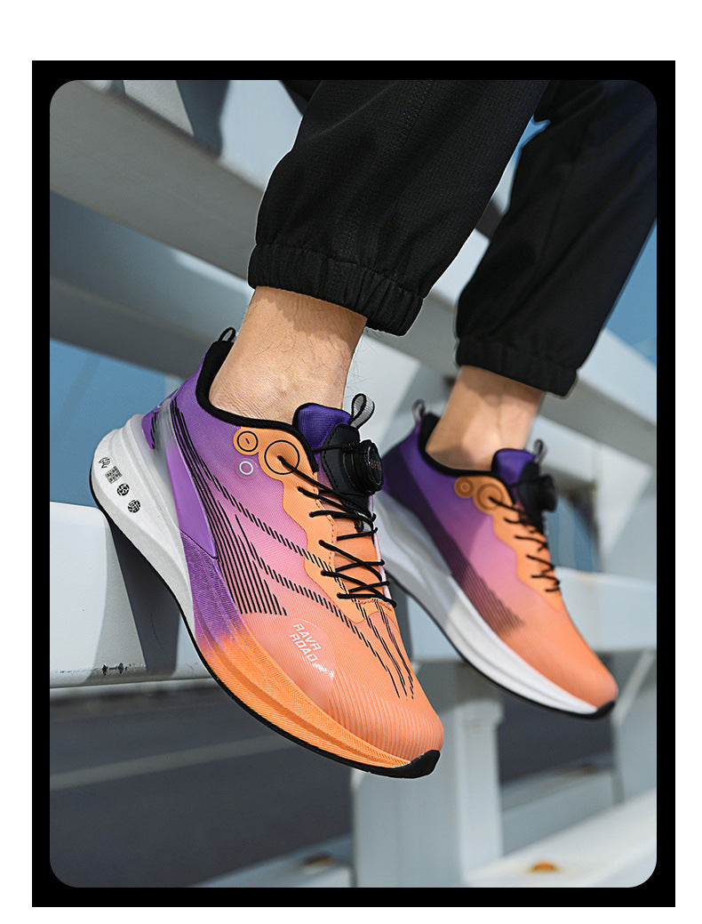 Red Rabbit8PRO Full-length Carbon Plate Men's and Women's Youth Racing Breathable Mesh Running Shoes Rotating Buckle Shock-absorbing Sports Shoes