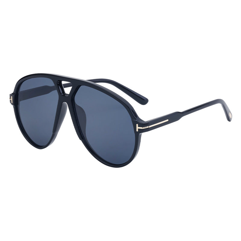 European and American Fashion Large Frame Sunglasses Sun Protection Sunglasses Men's Trendy Toad Glasses High-end Glasses sunglasses