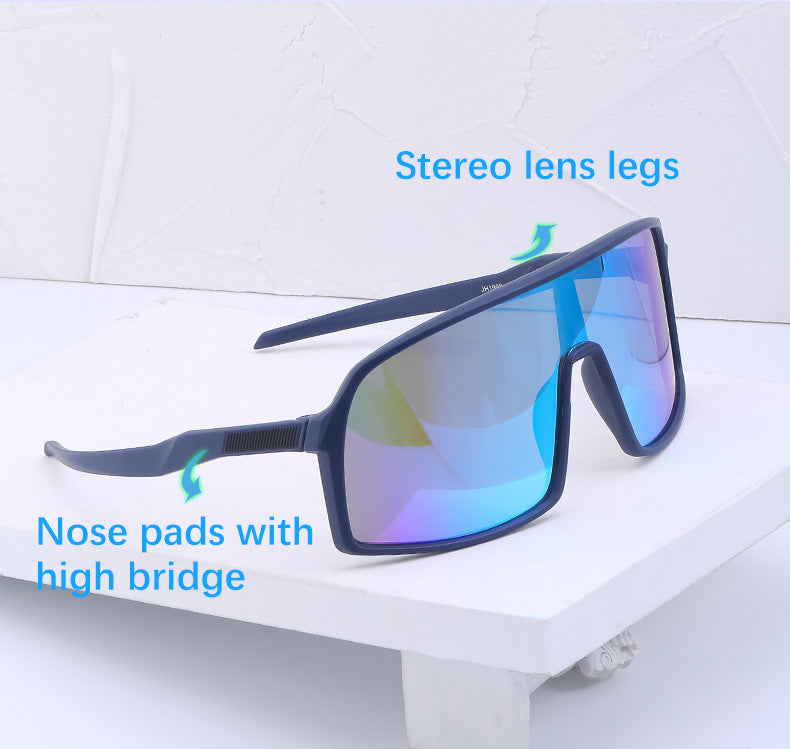 New Colorful Cycling Glasses for Men1998One-piece sunglasses European and American fashion outdoor sports sunglasses