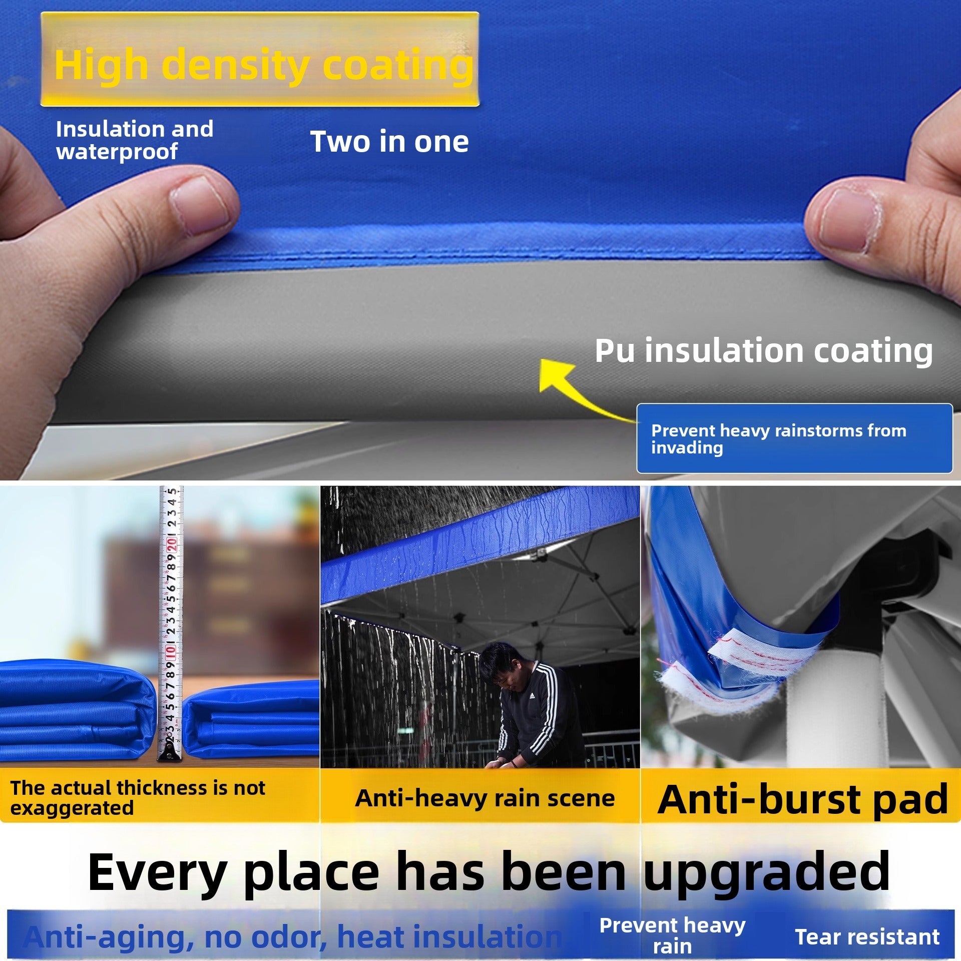 Four-corner Outdoor Tent Advertisement3*3Telescopic Folding Sunshade Large Umbrella Four-Legged Umbrella Canopy Parking Rainproof Shelter Stall Setup