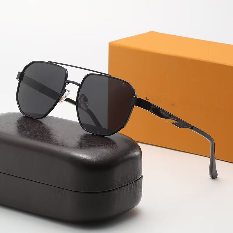 New Polarized Aluminum-Magnesium Sunglasses Large Frame Unisex Photochromic Aviator Glasses Night Vision Driving Sunglasses0537
