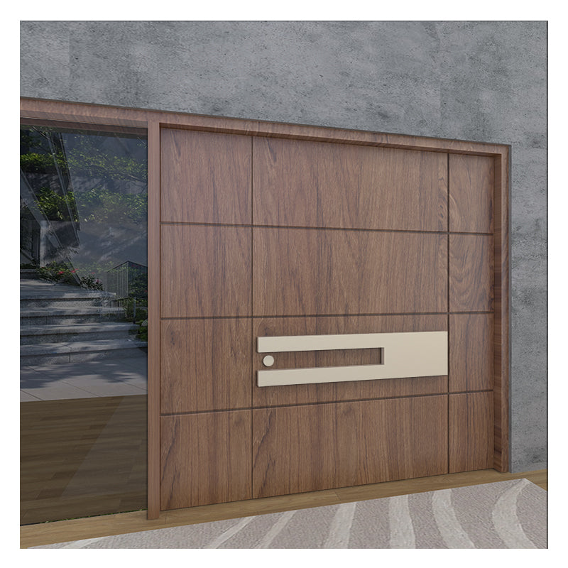 Luxury Hide Pivot Hinge System Steel Wood Anti Theft Pivot Door Solid Wood Prehung Composite Pivot Entry Wooden Doors