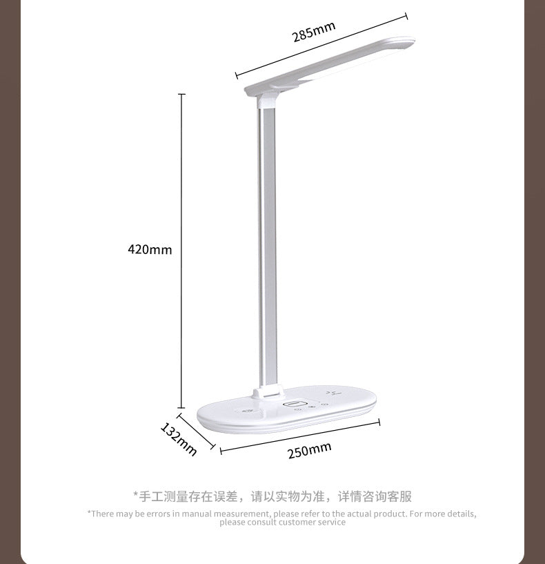 LED Eye protection desk lamp 3-in-1 multifunctional folding desk lamp usb Home bedroom bedside wireless charging night light