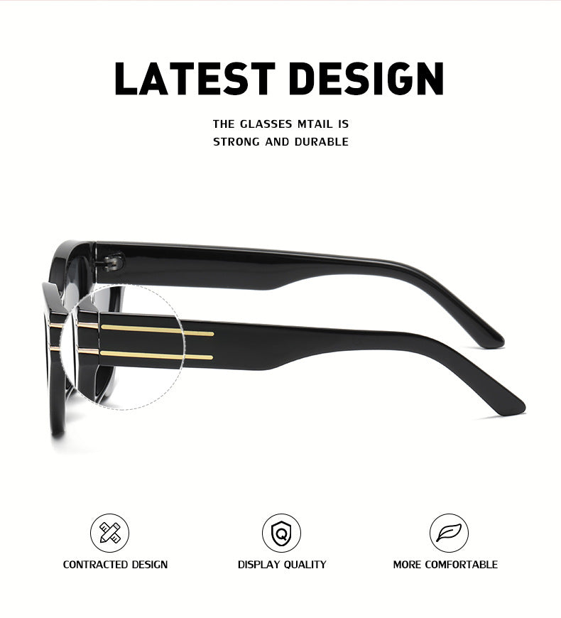 New European and American style personality cat-eye UV protection sunglasses for women ins Small Frame Sunglasses Eyewear Trendy Wholesale