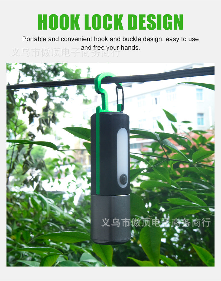 Multifunctional Flashlight Portable Keychain Magnetic Suction Light USB Rechargeable Lighting Work Light LED Sidelight