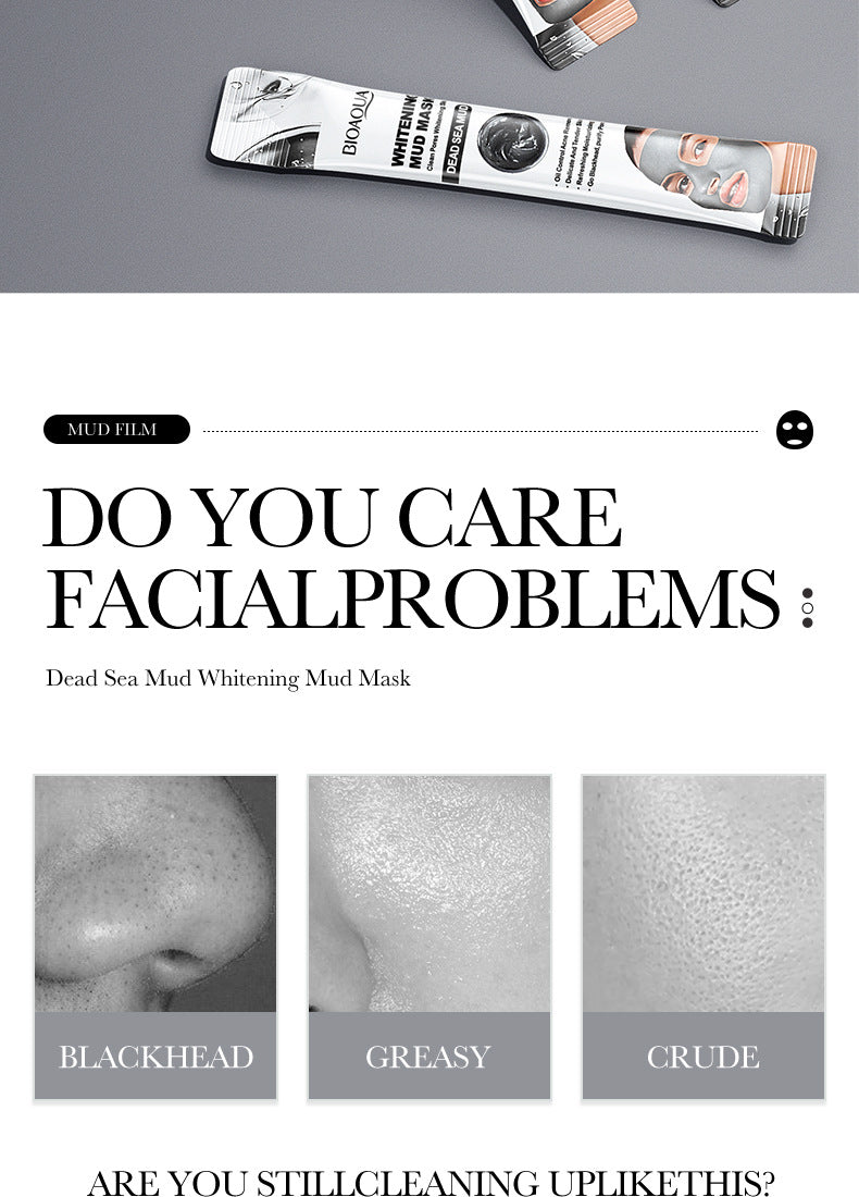 Full English Cleansing Mask BIOAOUA Cucumber Pore Cleansing Smear-On Portable Mud Mask  Foreign Trade Wholesale