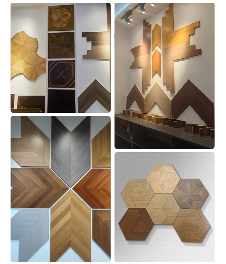 High-End 14mm Custom Solid Wood Oak Lotus Pattern Engineered Laminate Flooring | Multi-Layer Decorative Waterproof Parks