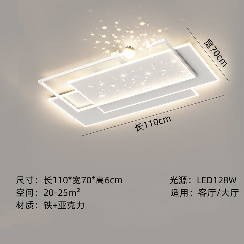 Modern minimalist living room led Ceiling Lamp2024New style main hall lamp wrought iron bedroom lamp high-end dining room lamp