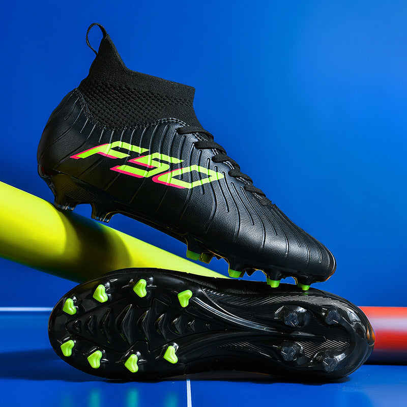Manufacturer's New Football Shoes with Broken Nails for Men TF Long Spike Football Training Shoes Rubber Short Spike Large Size Student Football Shoes