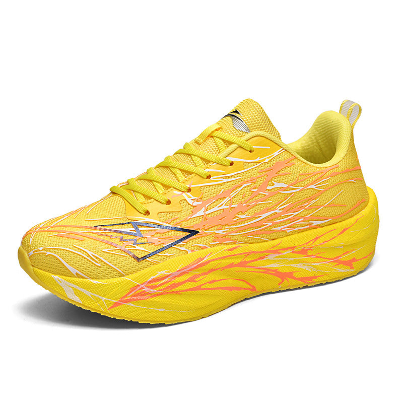 Zhi Jing5Generation pro Full-length Carbon Plate Casual Versatile Running Shoes for Teenagers Professional Lightweight Breathable Shock-absorbing Sports Shoes