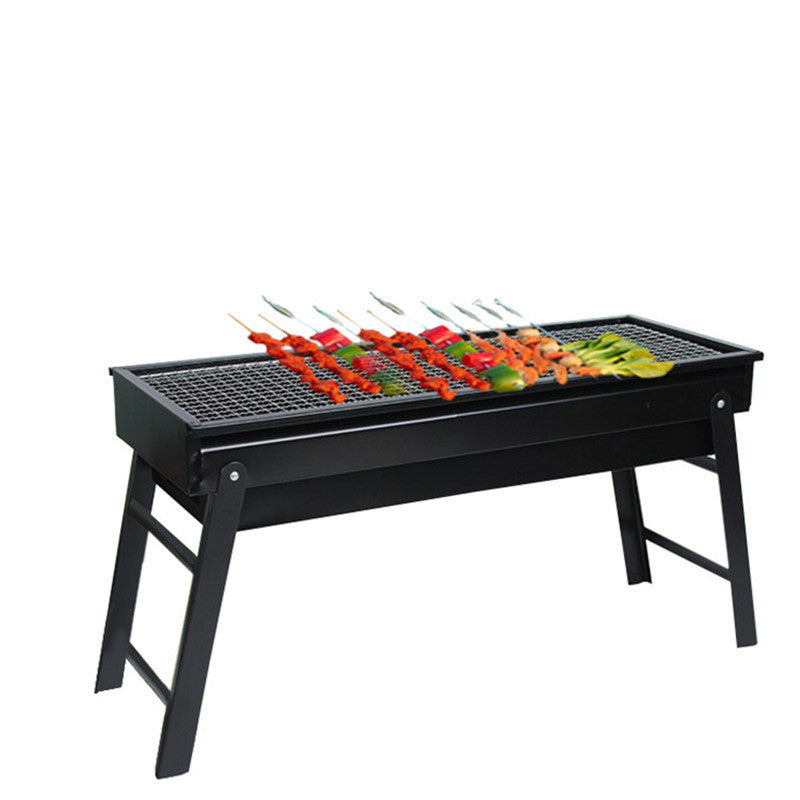 BBQ Grill Outdoor Smokeless Folding BBQ Rack Household Courtyard Charcoal Grill Portable Oven Outdoor Portable