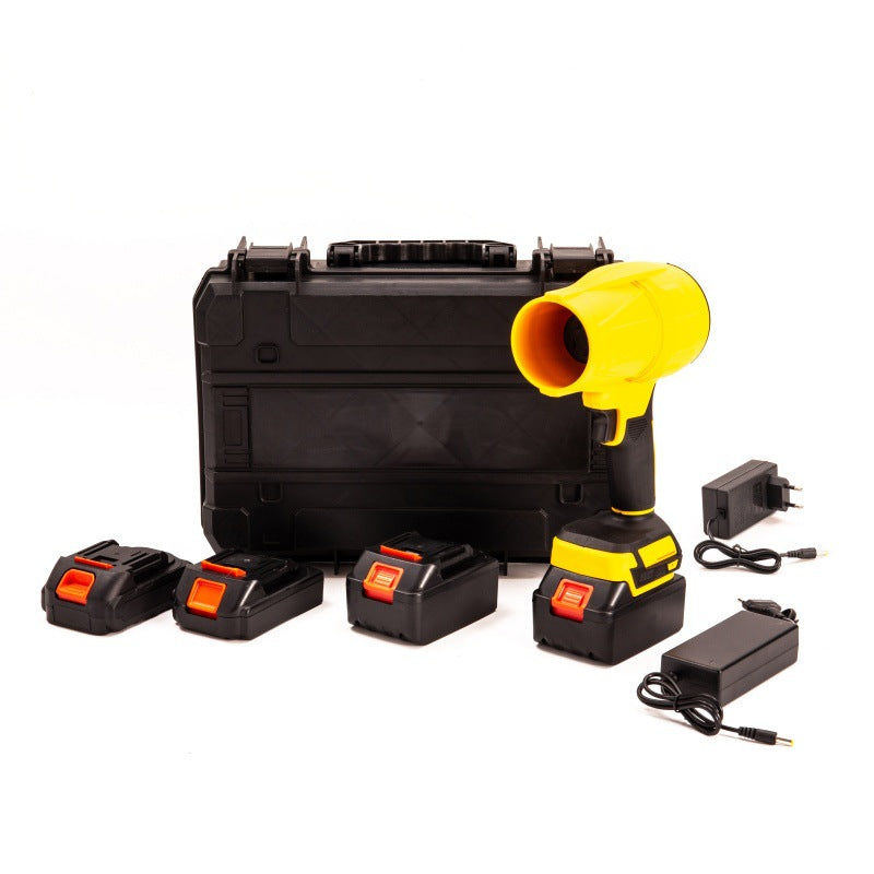Turbo Brushless High-Power Blower Industrial Dust Removal Lithium Battery Blower Powerful Air Blower Two Batteries One Charger