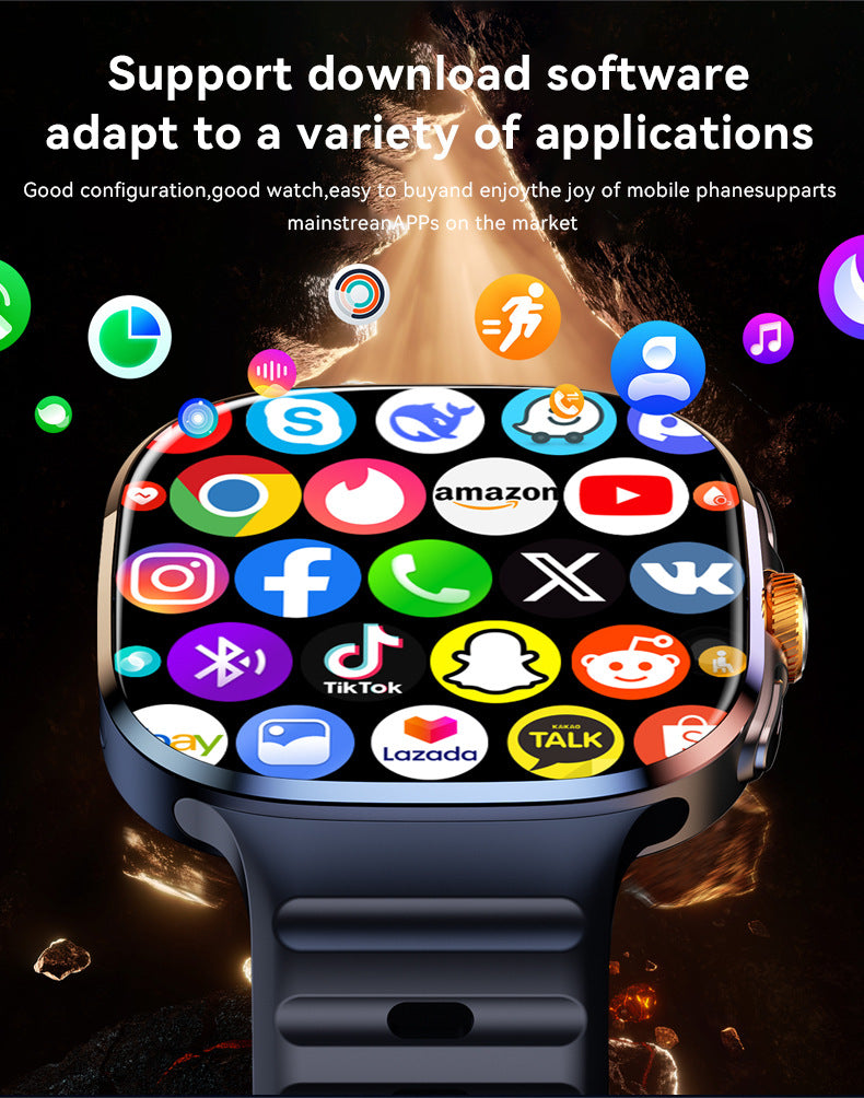 M99Smart Watch5G SIM Card Global Comm Google Store APP Download2.14inch Full Screen Touch Dual System