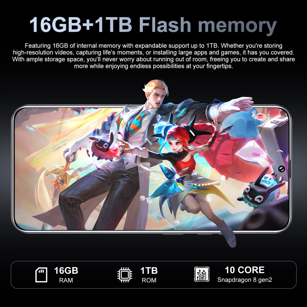 Popular M15 Pro Android Smartphone16+1T Factory Direct Sales Mobile Phone Available