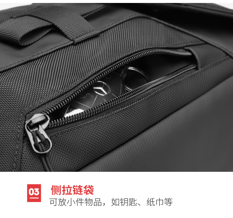 OZUKO Men's Chest Bag Trendy Brand USB Crossbody bag, water-resistant, lightweight, large capacity, single shoulder bag, outdoor chest bag