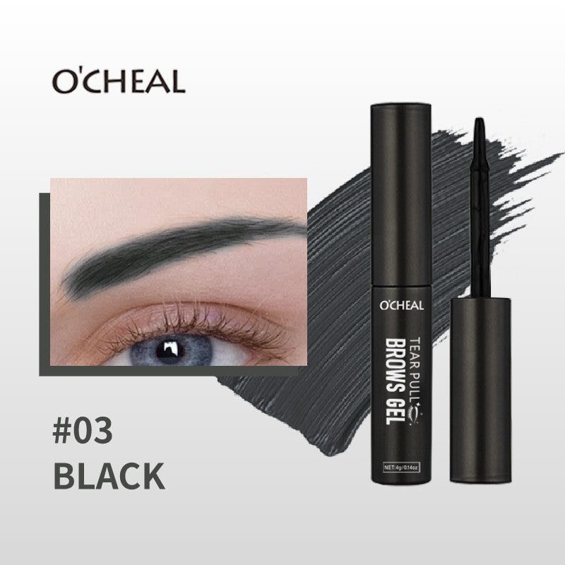 Ouqianya Peel-off Eyebrow Dye Cream Waterproof Sweatproof Long-lasting 3D One-line Eyebrow Packaging