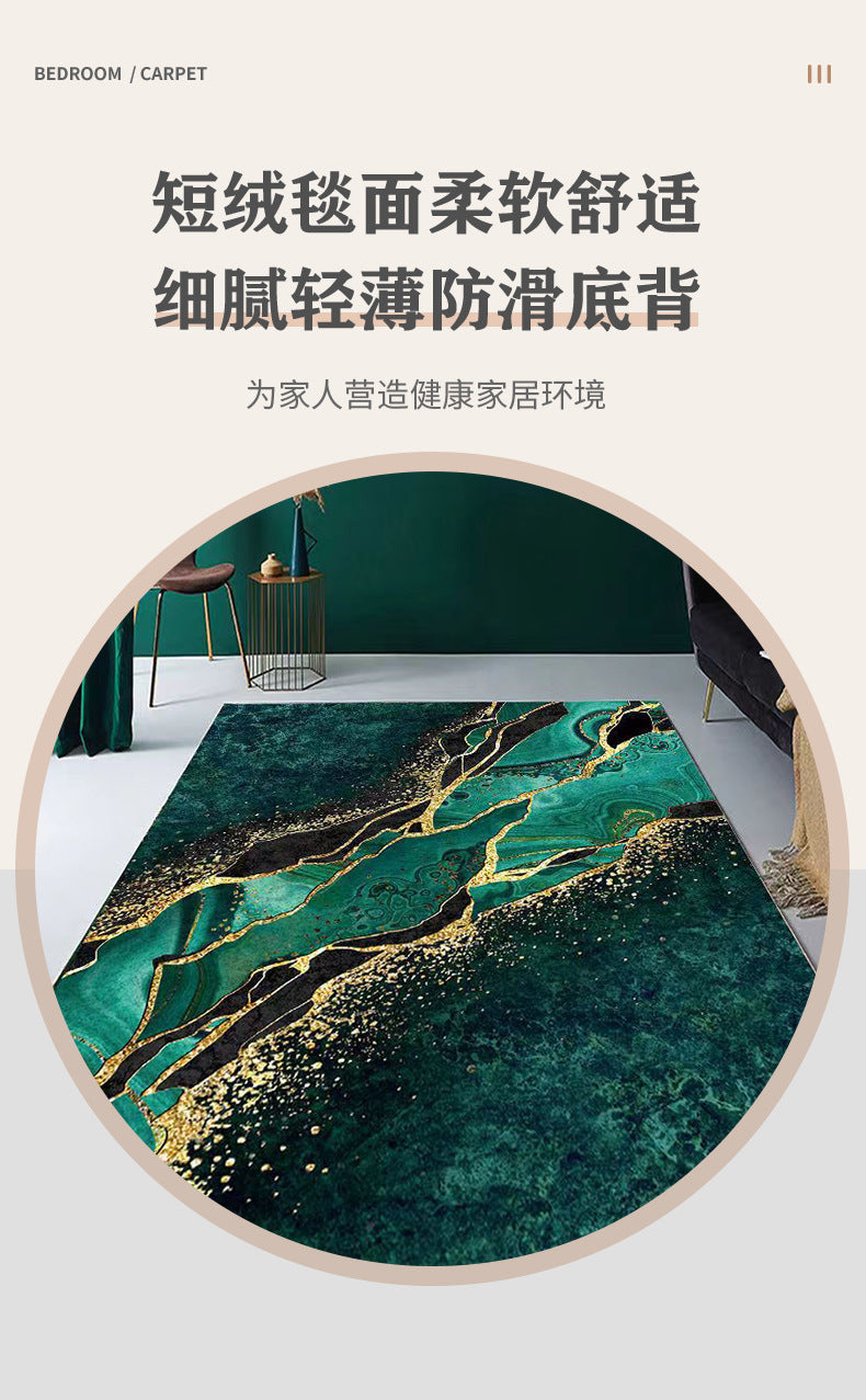 Carpet for Living Room, Stain-Resistant and Easy to Clean, Sofa and Coffee Table Rug, Wear-Resistant and Non-Slip, Home Bedroom Bedside Warm Blanket