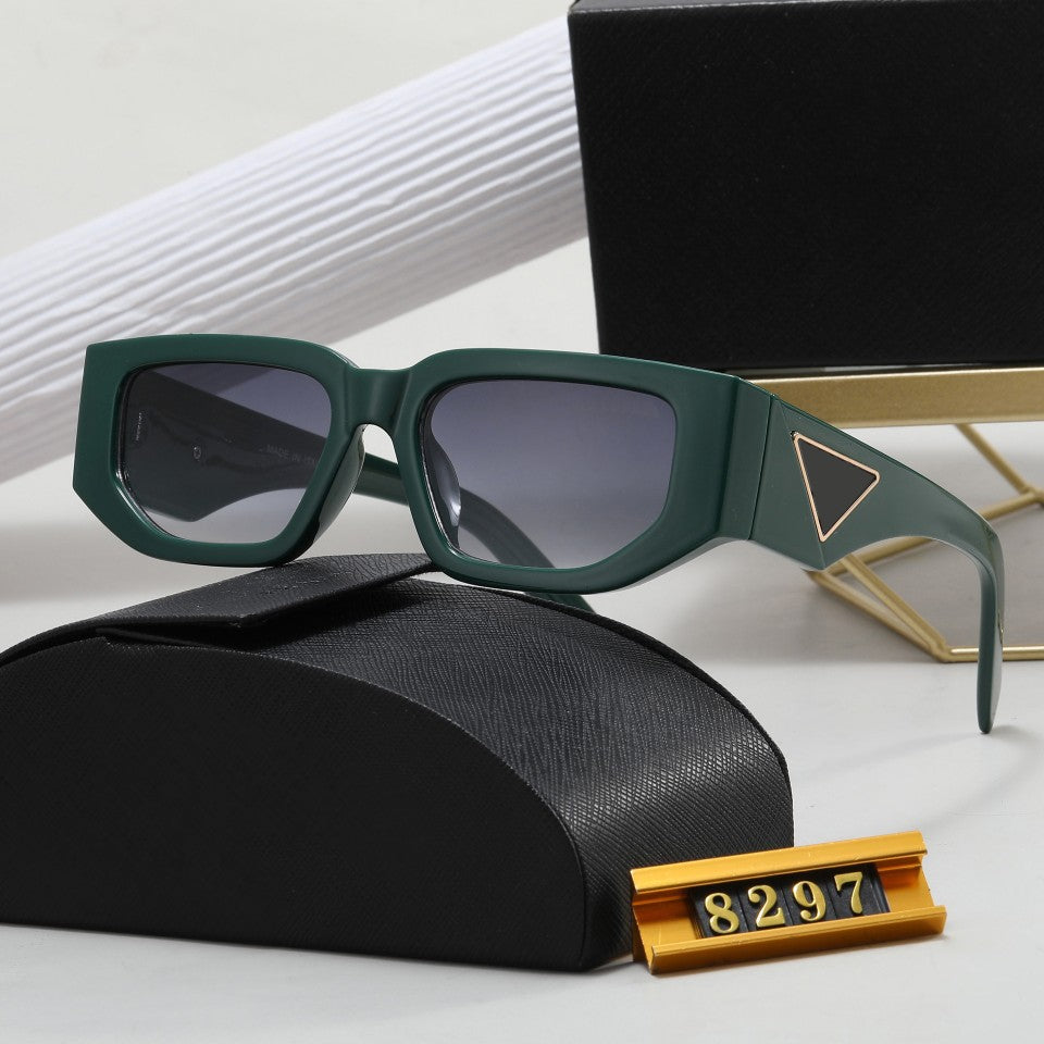 Europe and America PRA Fashionable Square Sunglasses for Men and Women8297Manufacturer Lightweight UV Protection Japanese and Korean Style